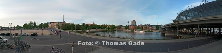 9. 5. 2009. Berlin. Berlin-Mitte. Tiergarten. Regierungsviertel. Humboldthafen. Hauptbahnhof. (Panorama aus mehreren Einzelaufnahmen)