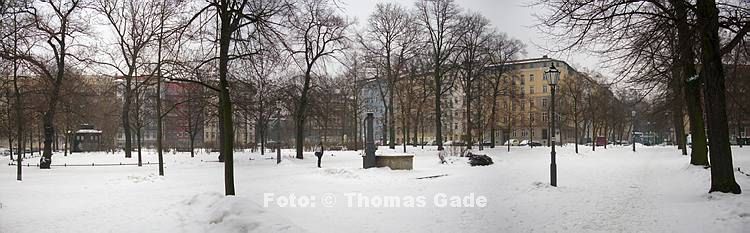 10. 2 2010. Berlin. Berlin-Mitte. Arkonaplatz. Winter. Schnee