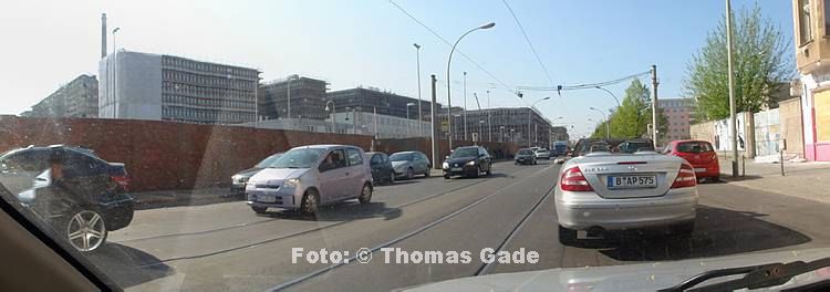 21. 4. 2011. Berlin. Berlin-Mitte. Chausseestra?e. Baustelles des BND. Bundesnachrichtendienstes. Panorama