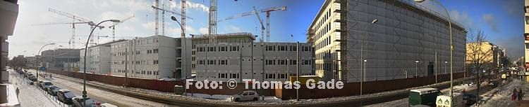 3. 2. 2010. Berlin. Berlin-Mitte. Chausseestra?e. Baustelle Zentrale des BND. Bundesnachrichtendienst