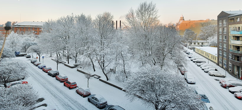 17. 2. 2009. Berlin. Mitte. Wedding. Pekinger Platz. Winter. Schnee