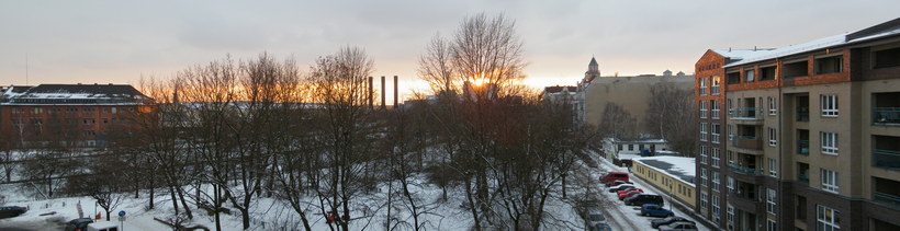 15. 2. 2010. Berlin. Mitte. Wedding. Pekinger Platz im Winter