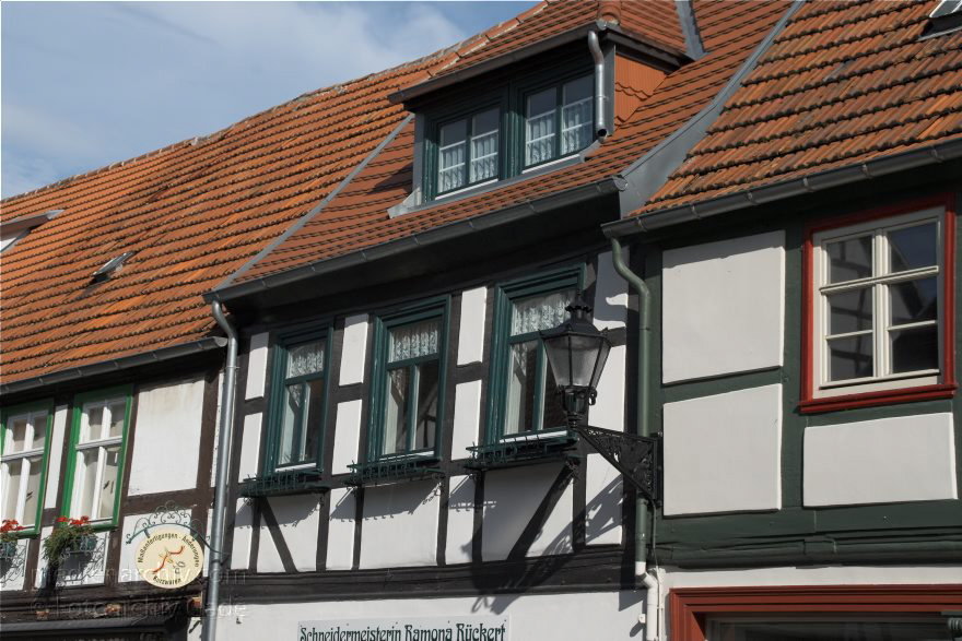 22. 7. 2009. Sachsen-Anhalt. Tangermünde. Kleinstadt an der Elbe in der Altmark. Altstadt mit Fachwerkhusern.