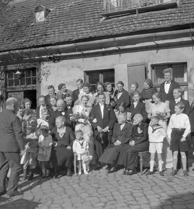 1936. Sachsen. Dresden. Menschen. Familie. Hochzeit