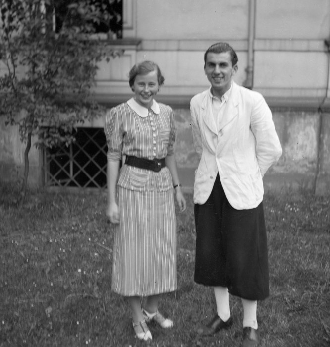 1936. Sachsen. Dresden. Menschen. Junges Paar.