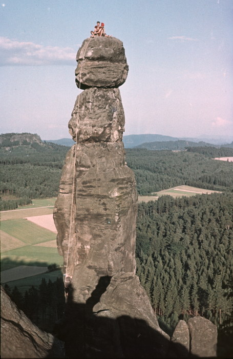 1950er. Sachsen. Elbsandsteingebirge