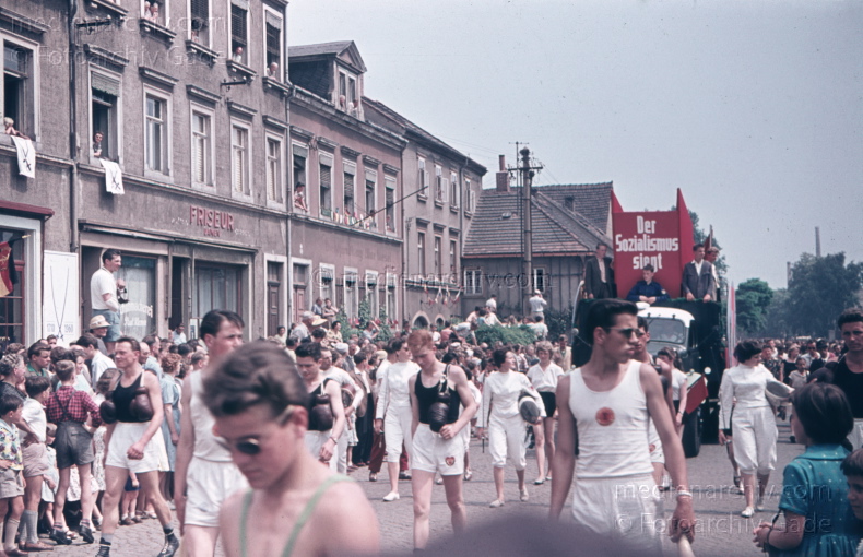 1960. Deutschland. DDR. Sachsen. Meissen. Festumzug