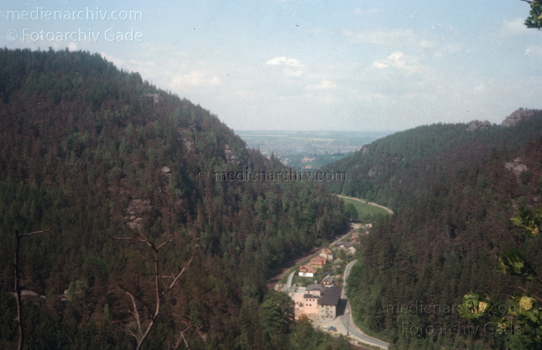 um 1980. Sachsen. Lausitz. Kurort Oybin. Zittauer Gebirge