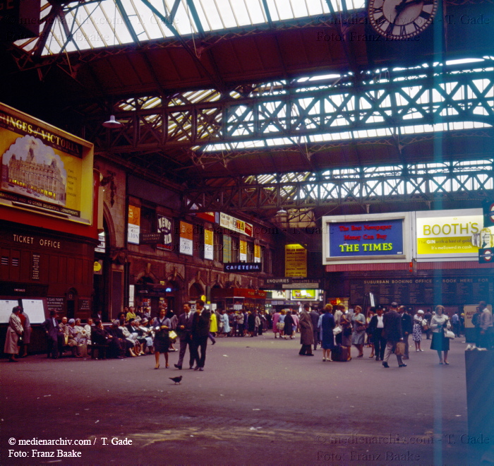 1960. Great Britain. England. London. Victoria Station