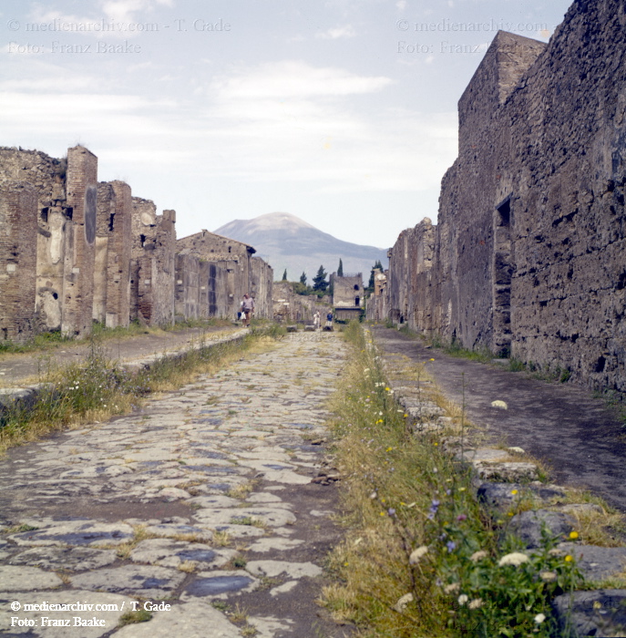 1960. Italien. Pompeji. Antike Stadt in Kampanien